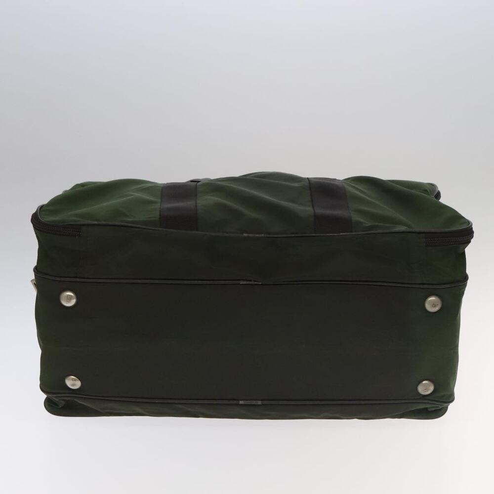 PRADA Boston Bag Nylon Khaki Silver - Picture 9 of 16